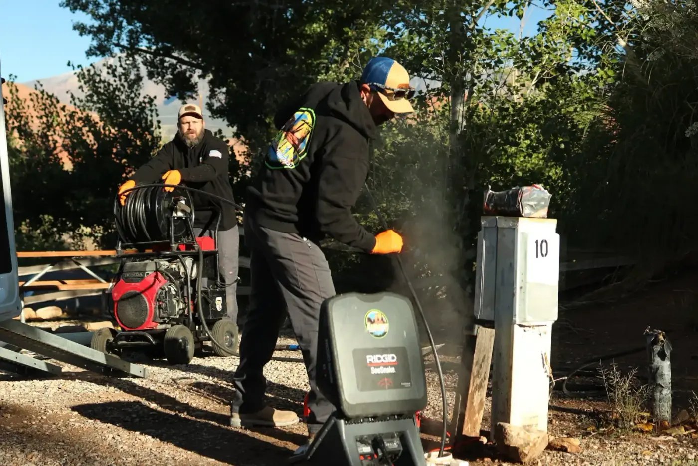 Drain jetting flagstaff